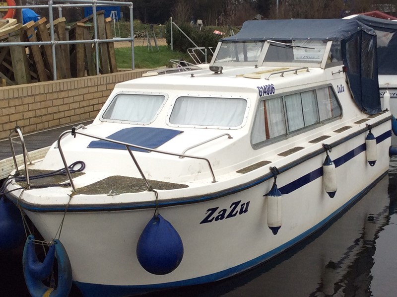 Custom built Norman 23 Boat for Sale, "Za Zu" at Jones Boatyard