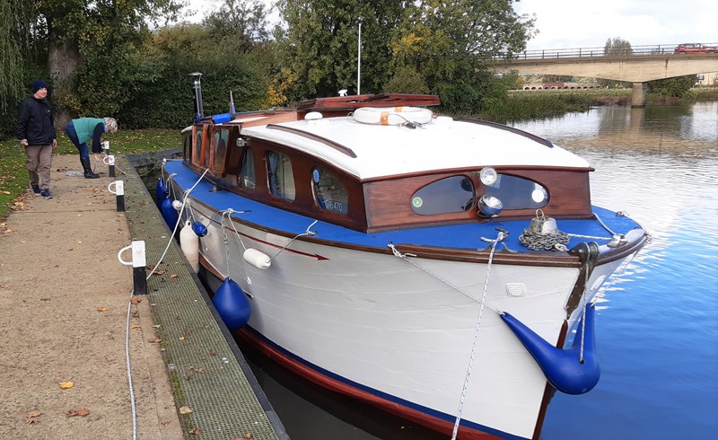 Norfolk Broads Cruiser Boat for Sale, "Mizpah" at Jones Boatyard