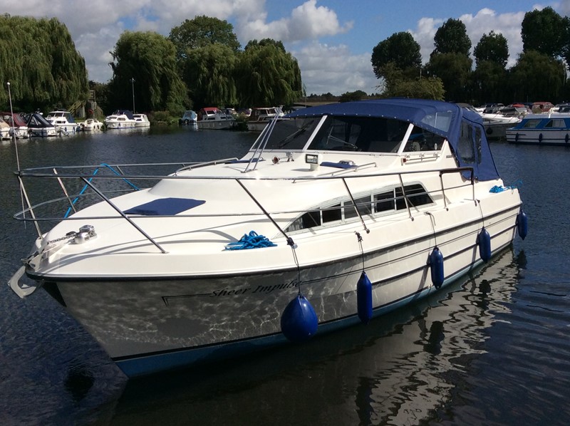 Sheerline 950 aft cockpit Boat for Sale, "Sheer Impulse" at Jones Boatyard