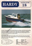 Hardy 18 Navigator  boat model information from Jones Boatyard