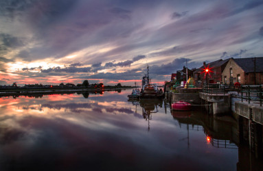 Kings Lynn photograph by Andy Baden river town night
