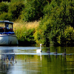 River Great Ouse photograph by Gerry Brown summer boat