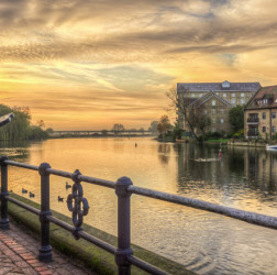 River Great Ouse St Ives photograph by Jim Hale town