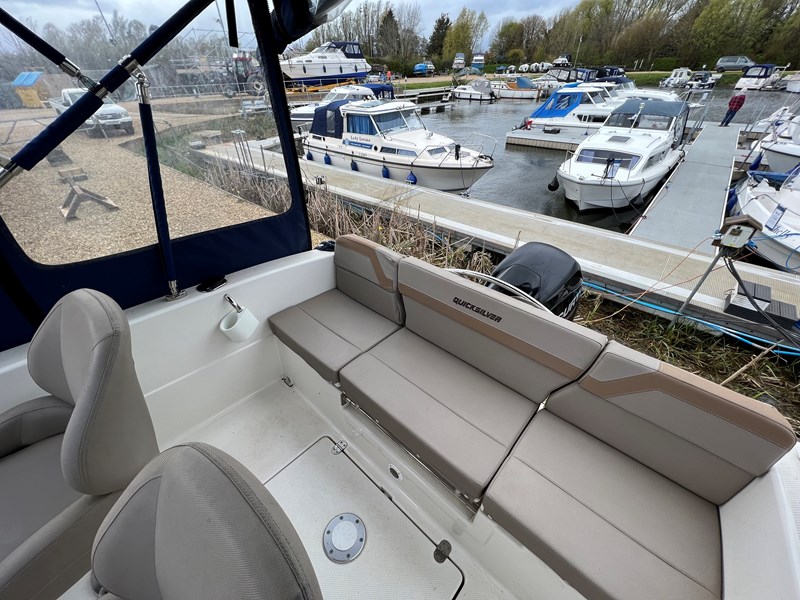 Quicksilver 505 Cabin Boat for Sale, "Sea Breeze" at Jones Boatyard