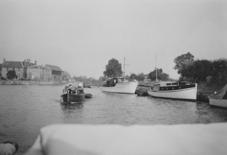 Historical Image of Boats on the River