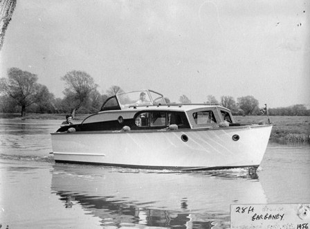 Boat on the River 1956 historical
