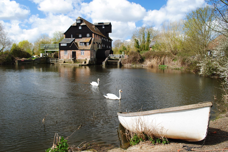 Houghton Mill by Marion Knight river